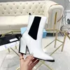 Prado Womens Prax PRD Boots Praddas Pada Pointed Size Short Fashion Leather Elastic Zipper Boots Show Party Outdoor Casual Wedding Shoes 35-42