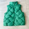 Women's Down Parkas 2023 Högkvalitativ Autumn Winter Vest Kvinnor Stickning ärmar