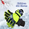 Skihandschuhe 5 8 Jahre alt Winter Cartoon Vollfinger winddichte Fäustlinge Snowboarden Skifahren Zubehör 230920