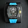 Mechanica pols Mode Herenhorloges Fantastisch R i c h a r d Luxe Superstijl Mannelijke horloges RM11-03 ontwerper Hoogwaardige zwarte bezel voor mannen waterdicht 3A46