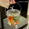 Water Bottles Drinking Handy Bottle Canteen Ice Cake Fruit Juice Coffee Clear Refrigerator Lid Gym Garrafa Kitchen Drinkware