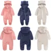 Rompers baby romper spädbarn vinter bunting outfit pojke flicka fleece sovhytt barn