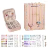 Charm Bracelets Bracelet Making Kit Beads Charms Pendant Set DIY For Children Birthday Gift With Box