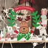 3 stks/set Kerst welkom huis plaat woondecoratie hanger Kerst houten bord P101