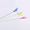 1 PC Colorful Sounding Dragonfly Feather Tickle Cat Rod Popular Cat Teaser Interactive Training Toys Pet Supplies269O