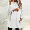 Kobiet bluzy dla kobiet swobodne podwójne rozmyte bluza sztuczna grafika samochodu polar zip pullover swatery bluzy bluzy warstwowe