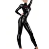 Costumi neri Catsuit Open Bamma Zentai Body Fetish Body in lattice Plussuit Custice sexy per adulti costume sexy per adulti