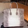 Designer Bag Himalayans Handbags Genuine Leather Handmade Real Crocodile Bag 30 Womens Portable Oem Have Logo