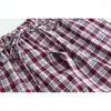 Men's Sleepwear 2023 Sprin Autumn Men Cotton Sleep Pants Male Top-end Trousers Casual Loose Plaid Ome Plus Size Pantalone XXXL