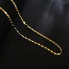 Chaînes 16-30 pouces en gros belle mode élégante chaîne de couleur or jolie pour hommes femmes collier bijoux cadeau de fête de mariage