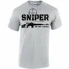 Camisetas masculinas Design exclusivo Sniper One S One Kill Camiseta. Camiseta masculina de algodão de verão manga curta com decote em O S-3XL 230920