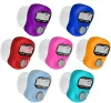 wholesale Mini Hand Hold Band Tally Counter LCD Digital Screen Finger Ring Electronics Head Count Buddha Electronic Counters Multicolor LL