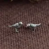 Ohrstecker FNJ Vogel 925 Silber fein rein S925 Sterling Ohrring für Frauen Schmuck Vintage