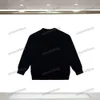 xinxinbuy Men designer Hoodie Sweatshirt 24ss Cursive Letter patch long sleeve women Black white S-XL