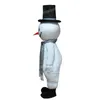 Halloween Lovely Snowman Mascot Costume Top Quality Cartoon Character Outfits Suit Unisex Adults Outfit Birthday Christmas Carnival Fancy Dress