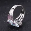 Bagues de fiançailles de luxe pour femmes, bijoux fins en argent Sterling S925, bague topaze bleue de londres pour femmes, or blanc 18 carats