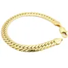 Bracelet de mode solide en or jaune 18 carats rempli de chevrons pour hommes, chaîne 213T