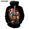 Herren Hoodies Sweatshirts 2023 Neue Mode Horrorfilm Männer Frauen Schwarzer Hoodie Kapuzenpullover Halloween Michael Myers 3D-gedruckter übergroßer TrainingsanzugL230920