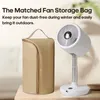 USB Camping Fan with Remote Control Floor Stand Cooling Fans Rechargeable Wireless Vertical Table Fan Outdoor