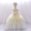 Abiti da ragazza per bambini 1 anno abito da principessa per bambini matrimonio nato compleanno soffici vestiti in tulle abiti per costume infantile da 12 mesi