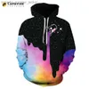 Men's Hoodies Sweatshirts 2023 New Paint Splatter Tie-dye 3D Print Hoodie Sweatshirts Men Women Fashion Casual Hoodies Rainbow Paint Splatter PulloverL230920