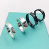 Anéis de banda anel côncavo moda ins estilo legal preto titânio largo anel de casal estreito 1837 jóias x0920