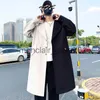 Trenchs pour hommes Automne Hommes Vestes Trench Coat Hommes Nouvelle Mode Pardessus Hommes Casual Coupe-Vent Long Manteau Coréen Hip Hop Streetwear J230920