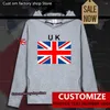 Men's Hoodies UK United Kingdom Of Great Britain GBR Mens Hoodie Pullovers Men Sweatshirt Thin Streetwear Clothing Hip Hop Tracksu