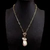 Colliers Yying Blanc Keshi Perle Pendentif Plaqué Or Chaîne Collier Simple Cadeau Naturel Bijoux Dropship 230920