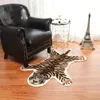 Tapis imprimé Tigre Vache Léopard Tigre Imprimé Peau de Vachette Faux Cuir Antidérapant Tapis Antidérapant 94x100CM Tapis imprimé Animal Y200416245A