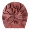 Cores vintage recém-nascidos bonito gorro bebê meninas modal flor gorro doce cor skullcap turbante chapéu macio bebes gorras para criança