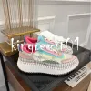 Designer Shoes Nama Women Sneakers Pattern Postage Canvas Rainbow Platform Sneaker Running Shoe Recycled Mesh Fabric Size 35-42