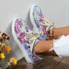 Scarpe eleganti Scarpe da ginnastica Donna 2023 Hawaiian Hibiscus Stampa Casual Donna Appartamenti Estate Design floreale Respiro Scarpe basse per donna Zapatos Mujer x0920