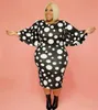 Robes de grande taille L5XL Taille Dresse Vêtements Demi-manches Motif à pois Été Moulante Sexy Casual Femme Mini Robe de soirée Drop 230920