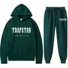 Trapstar hommes sweat à capuche motif de lettre pour femme imprimé en peluche chaud à capuche col rond sweat-shirt essentiel vêtements de sport amples pour couple ensemble de sweat à capuche de créateur