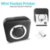 Mini stampante per iPhone e Android, mini stampante wireless mini stampante, stampante mini termica wireless portatile per etichetta di stampa