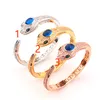 Blue Red Gold Animal Open Diamond Bangle Armband For Women Silver Designer Jewelry Femme Ring Set Love Women Par Armband Jewlery Party Gifts Copper Wedding