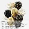 Party Decoration 12pcs 12inch Black Gold Latex Balloons Graduation Helium Globos Adult Kids Birthday Decorations Baby Shower Home Supplies 230920