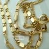 18K 18CT guldfylld ny stil 61 cm lenght chain halsband N45154L