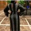Этническая одежда, черная Абая, Дубай, африканское мусульманское платье-хиджаб, 2021, кафтан, марокканец, арабе, исламское кимоно Femme Musulmane Djellaba209f