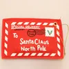 Рождественский красный конверт, сумка для письма Санта-Клаусу, подвеска на елку, флизелиновый конверт, креативная рождественская открытка, конверт P100