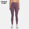 Yoga Outfit Charmleak Calças Fitness Jogging Soft Sportswear Cintura Alta com Bolsos Escondidos Shorts Esportivos 230920