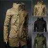 Herrgravrockar 2021 England Style High Collar Jacket Trench Men Army Creen Business Casual Slim Windbreaker For Men Coat Jacket M-XXXL J230920