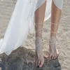 Wunderschöne Strandhochzeitsschuhe Damen Spitze Applikationen Brautaccessoires 2019 Offener Zehen-Brautschuh für den Sommer295D