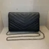 Abendtaschen Designer Leder Damen WOC Umhängetaschen Umhängetaschen Luxus ENVELOPE Handtaschen Clutch Geldbörsen Damen Geldbörsen Tote Gold Silber Schwarz Kettentasche NK9K