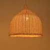 Rattan Wicker Lights Dining room Rattan Pendant lamp Southeast Asia Pendant lamp Japanese style Hanging Lamps