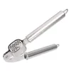 Fruit Vegetable Tools Stainless Steel Ginger Presser Slicer Masher Garlic Press Manual Quick Detachable Gadgets 230919