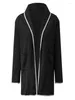 Femme Trenchs Manteau Normal Poche Noir Gris Vin Simple Rue Automne Cardigan Coupe Rabattue M L XL XXL 3XL / Hiver