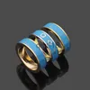 Band Rings punk band ring with blue orange white enamel for women and man wedding jewelry gift PS45933767256 x0920