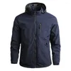 Men's Jackets Coat Fall Leisure Outdoor Sports Hooded Jacket Tide Brand Wear